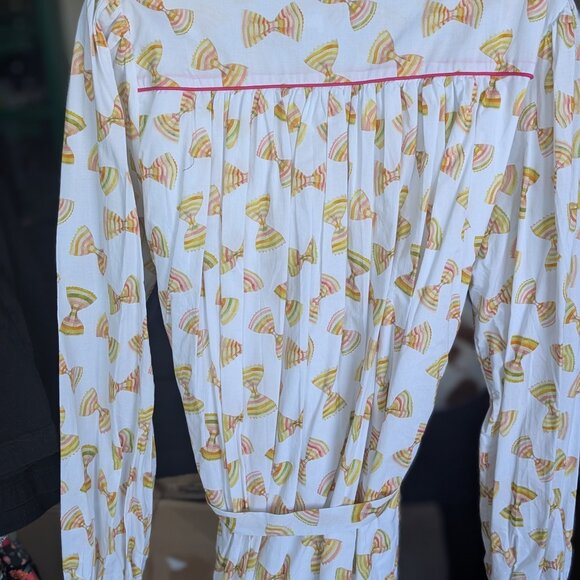 NWT Rachel Antonoff Claudia Dress in Rainbow Farfalle Pasta Print - Picture 3 of 4